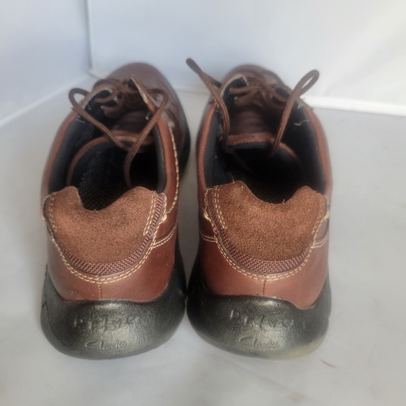 Clarks Wave Shoes Mens 10 M Tract Sneakers Brown Leather Lace Up Round Toe main image 4